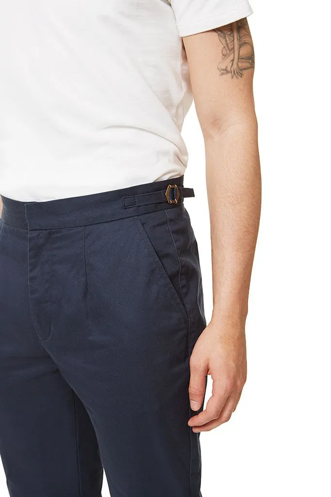 High Waisted Trousers - Navy