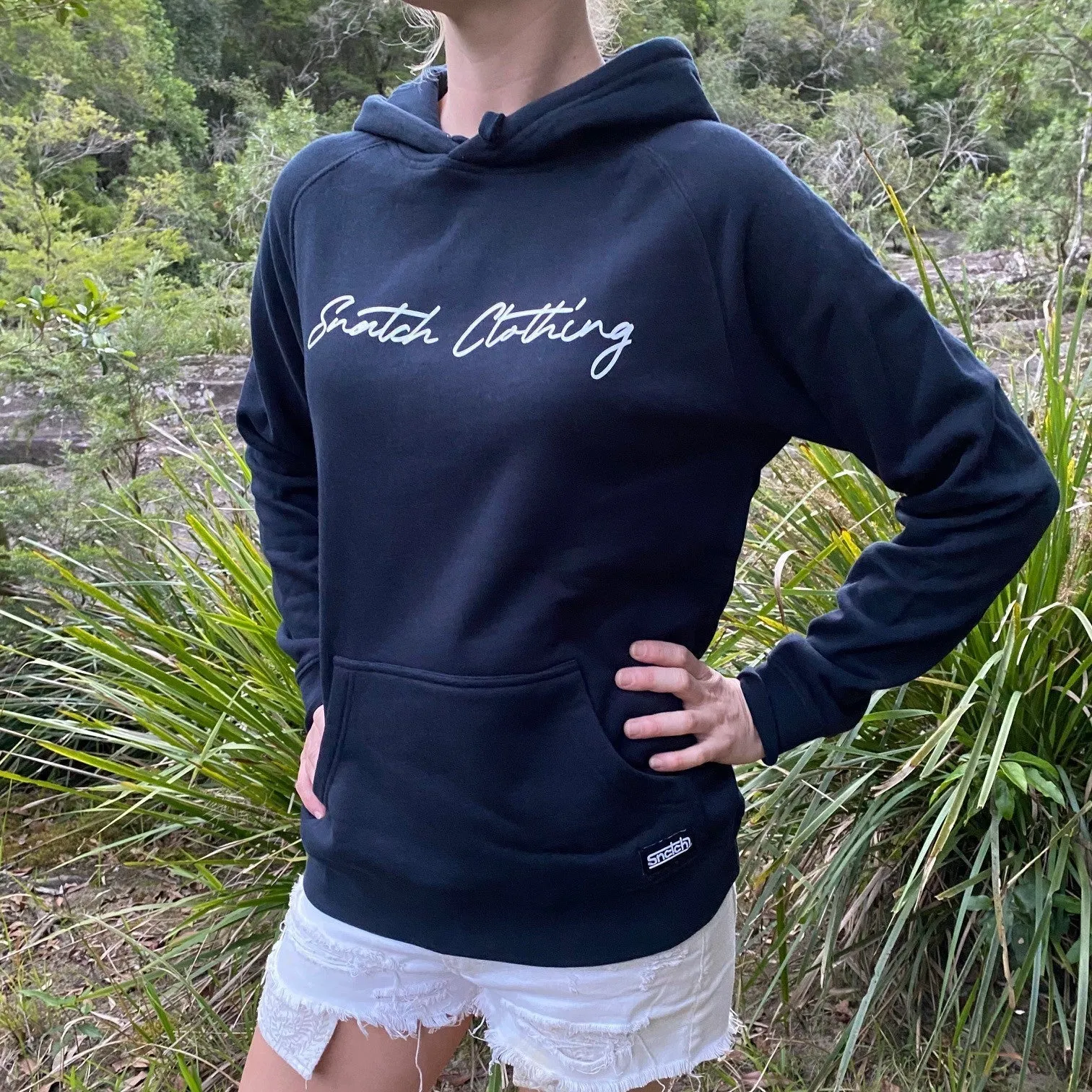 Hoodie Snatch Logo Ladies Midnight Blue