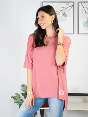 I Bet You Think About Me Tunic - Pink