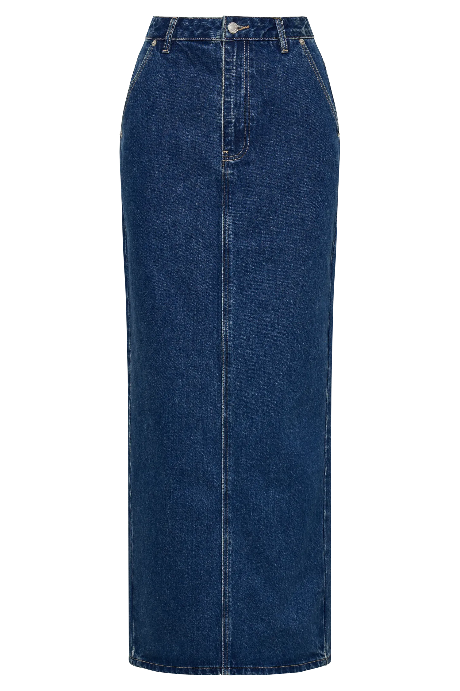 Illona Denim Maxi Skirt - Dark Blue