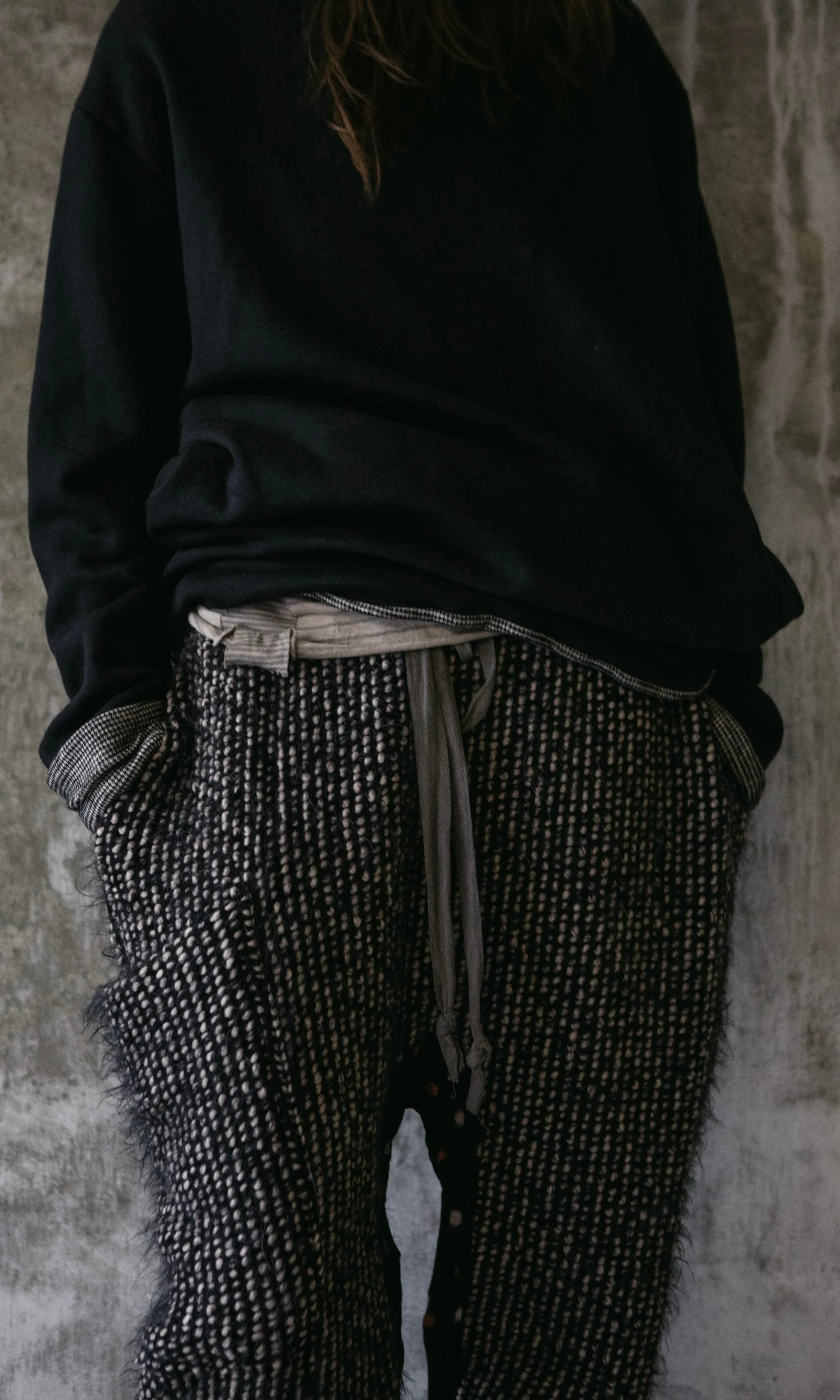 ITALIAN WOOL KNIT PANTS