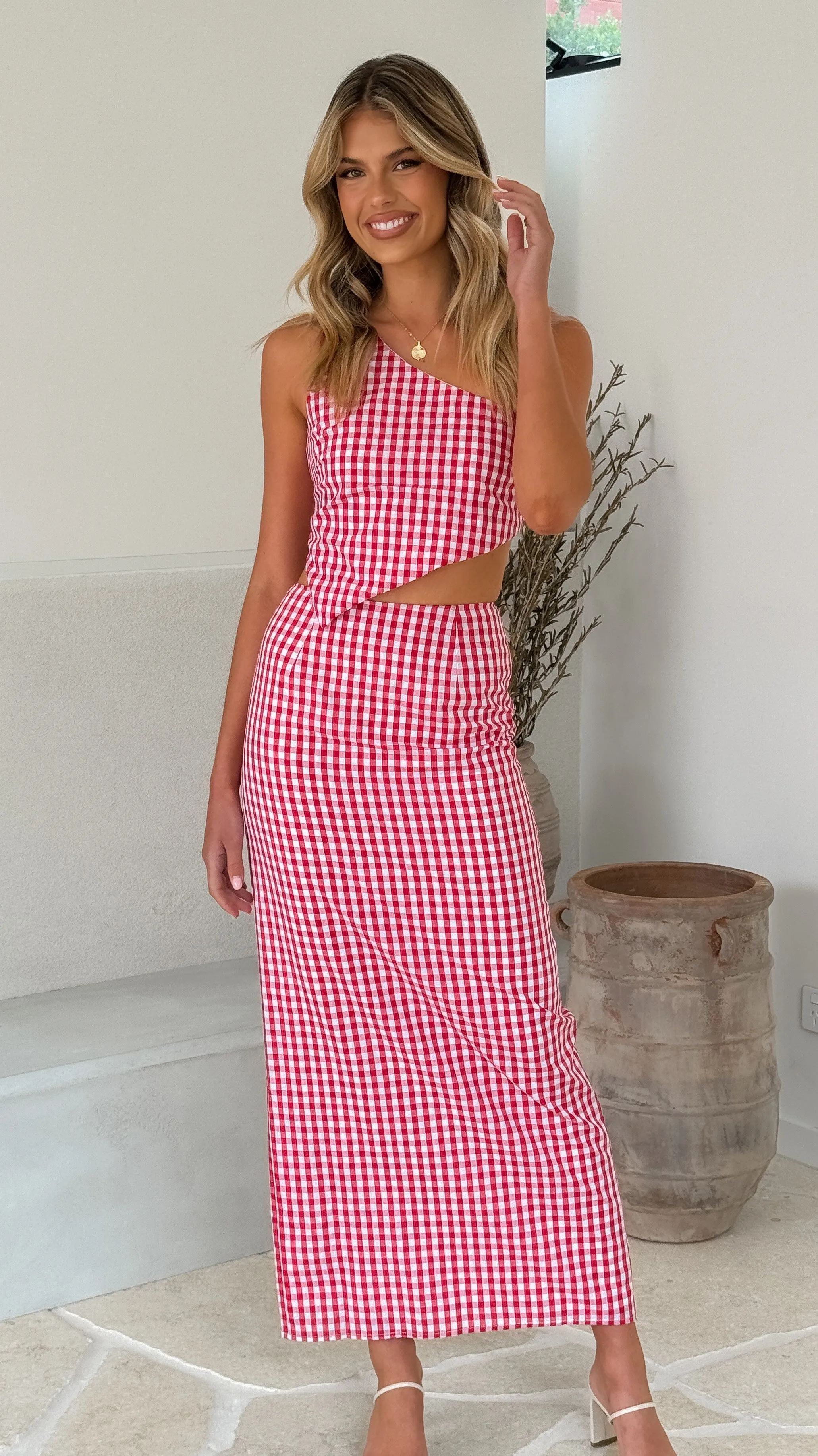 Jakayla Maxi Skirt - Picnic Red