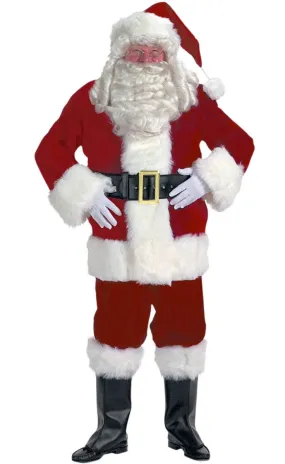 Jolly Deluxe Plus Size Santa Suit Mens Christmas Costume