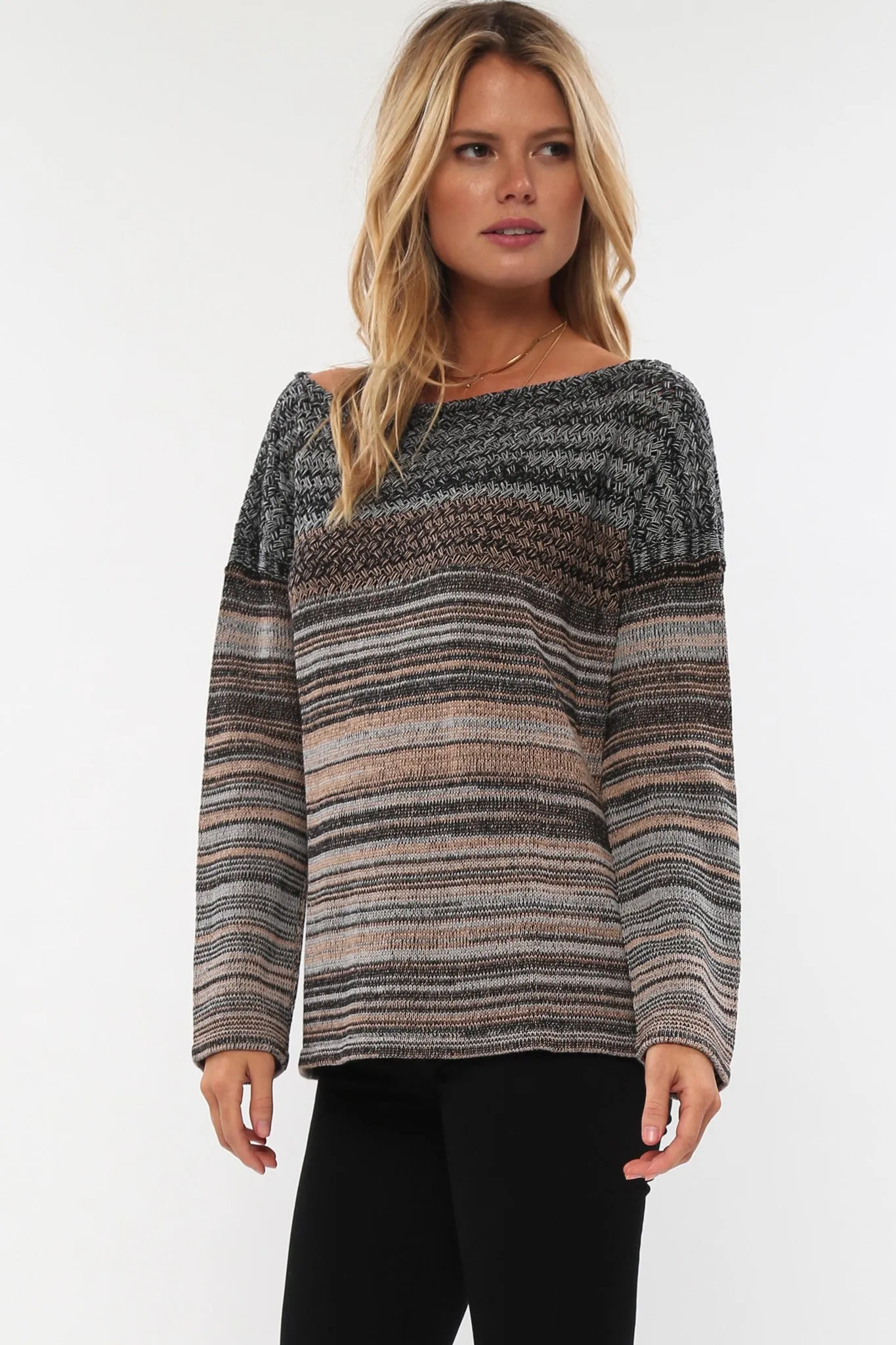 Kaylee Pullover in Steel Sky