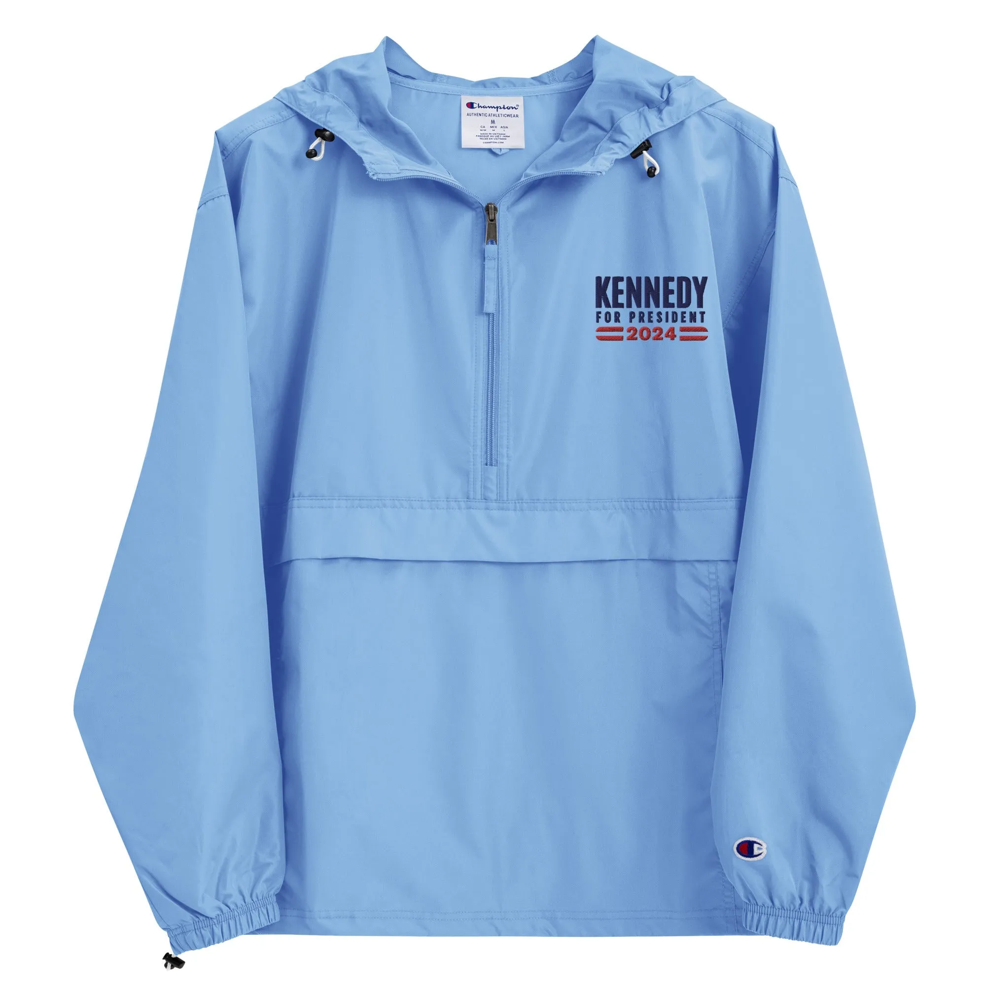 Kennedy for President Embroidered Champion Packable Jacket