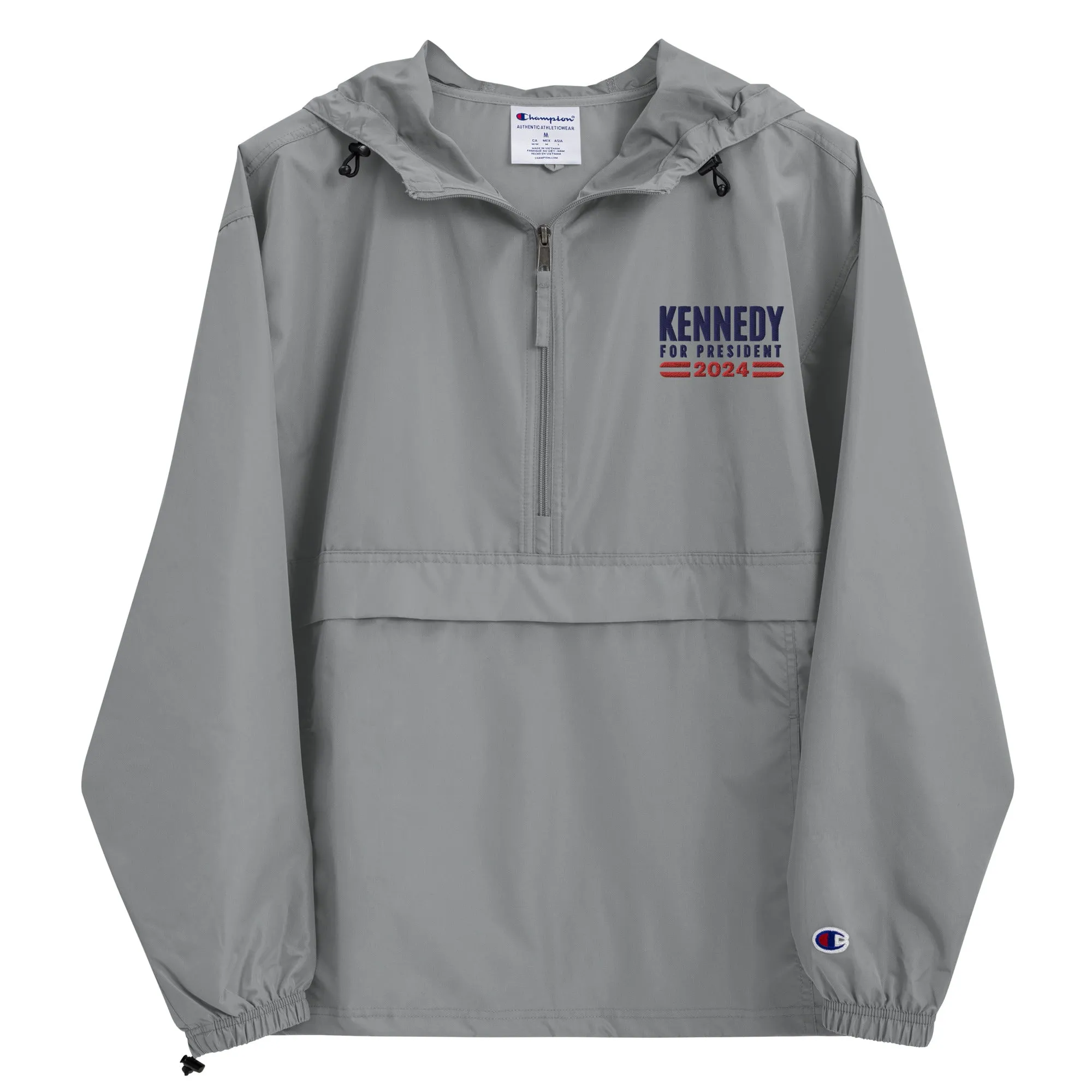 Kennedy for President Embroidered Champion Packable Jacket