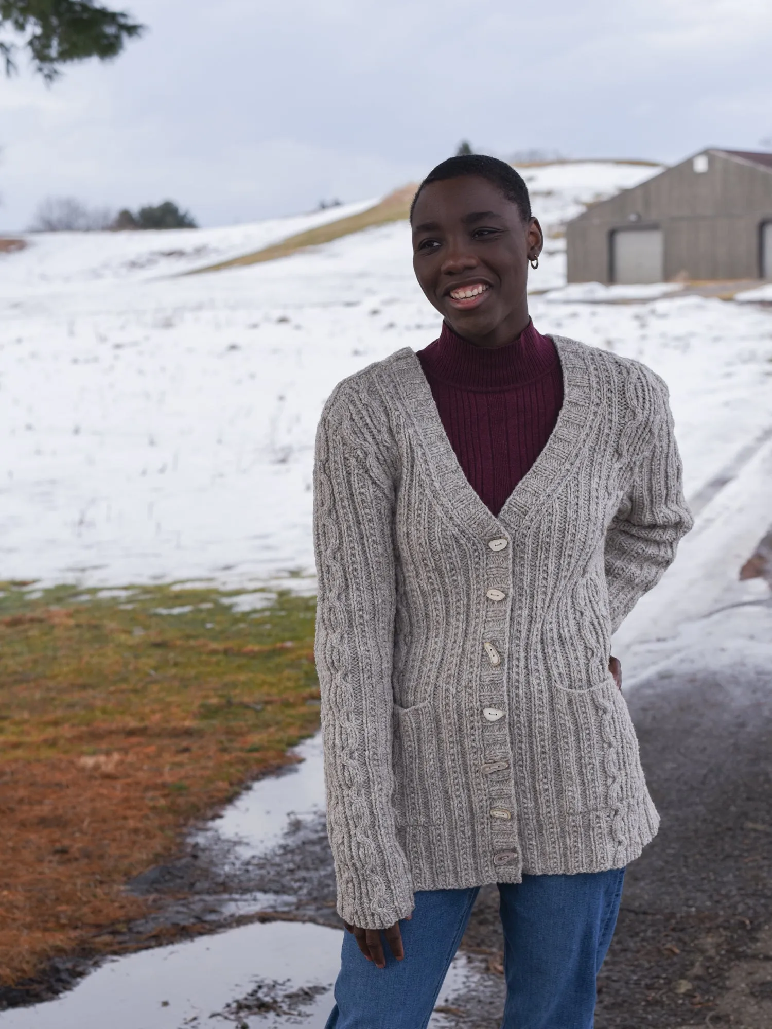 Knotty Pine Cardigan <br/><small>knitting pattern</small>