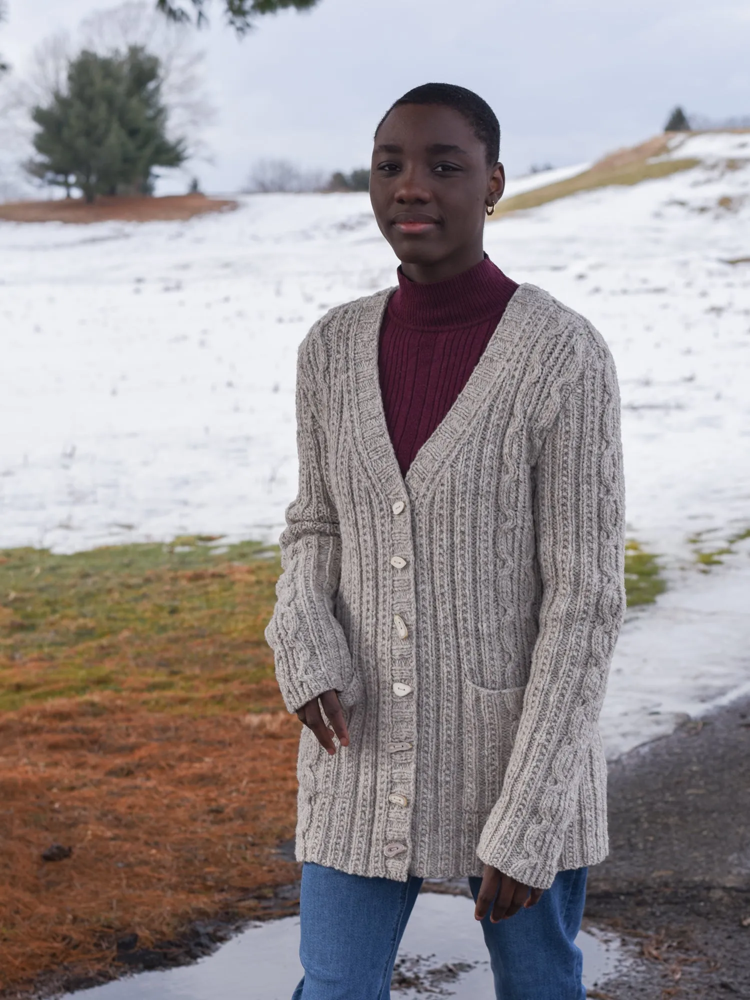 Knotty Pine Cardigan <br/><small>knitting pattern</small>