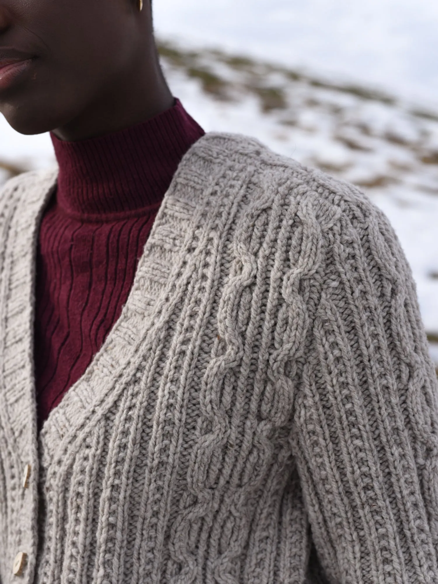 Knotty Pine Cardigan <br/><small>knitting pattern</small>