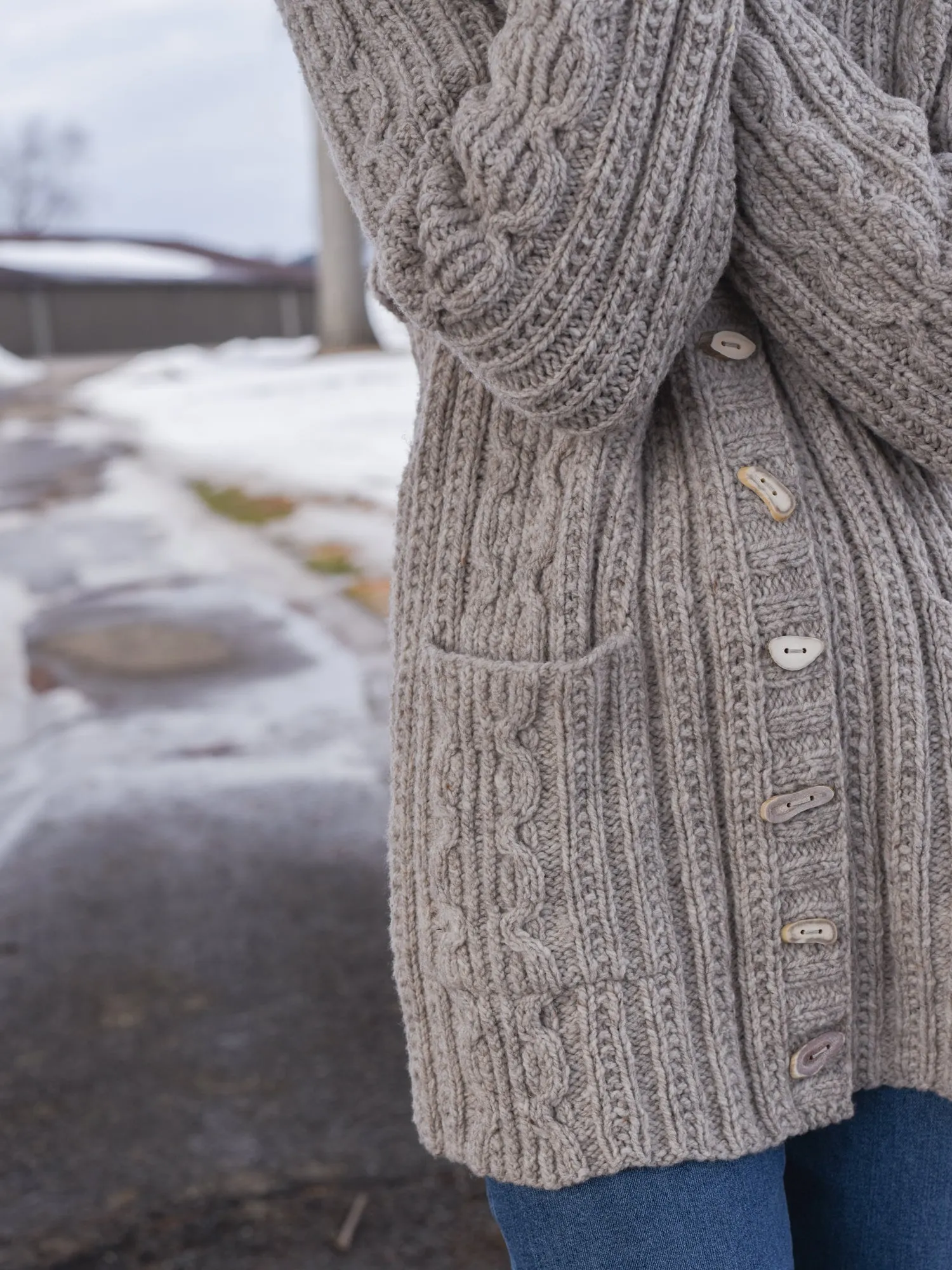 Knotty Pine Cardigan <br/><small>knitting pattern</small>