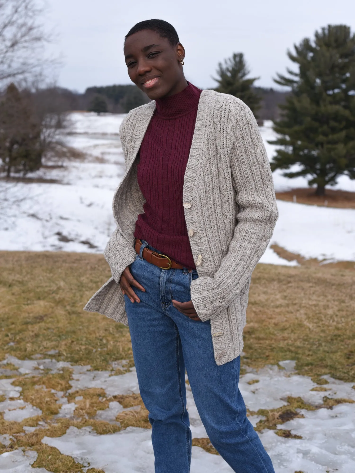 Knotty Pine Cardigan <br/><small>knitting pattern</small>