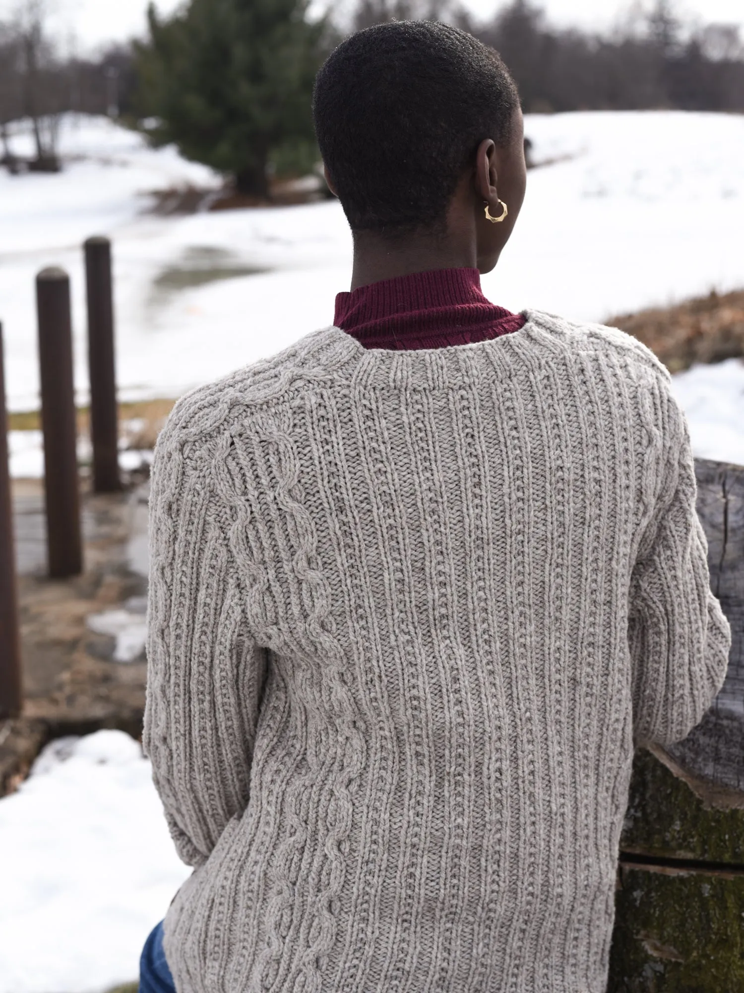 Knotty Pine Cardigan <br/><small>knitting pattern</small>