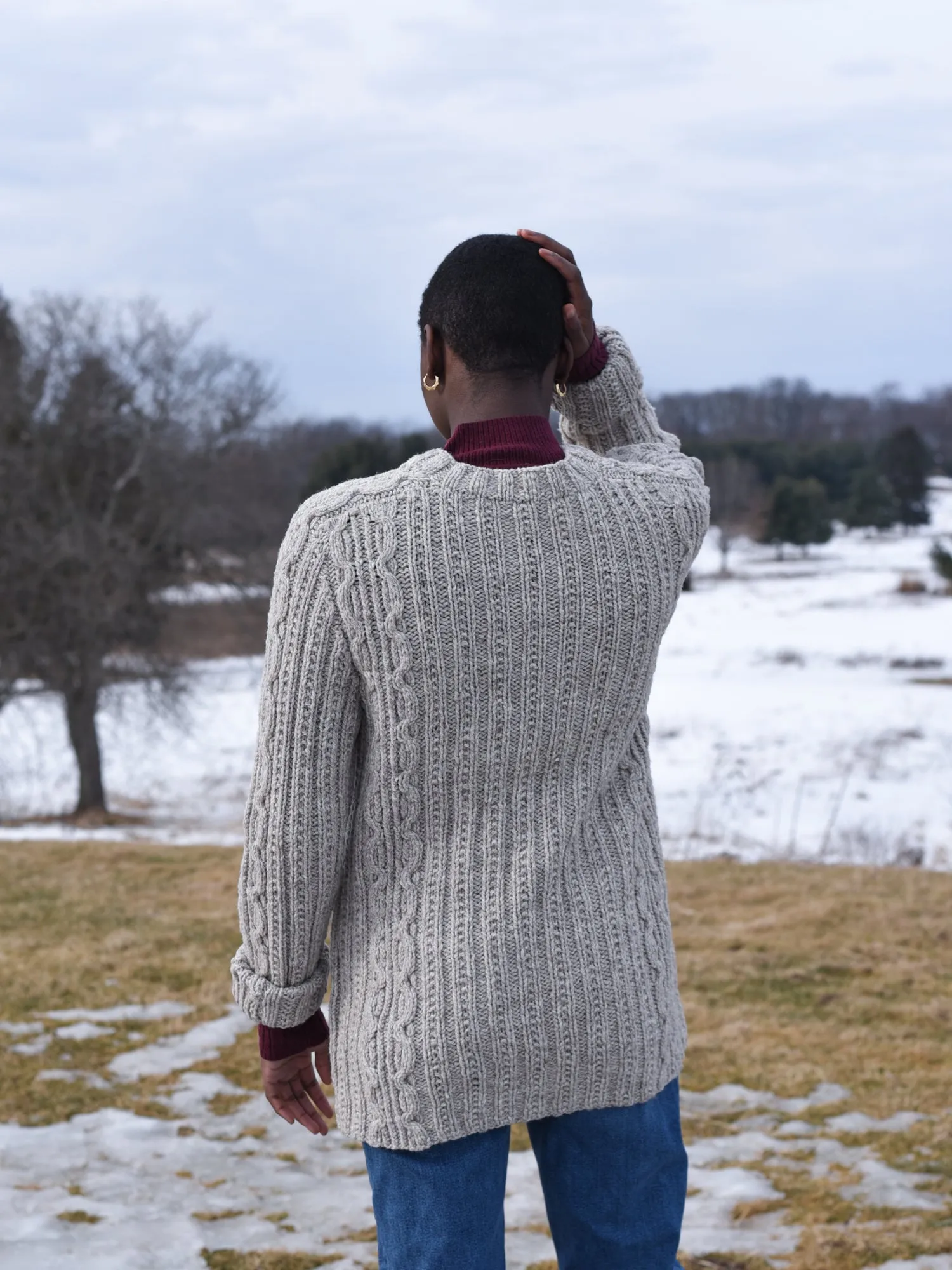 Knotty Pine Cardigan <br/><small>knitting pattern</small>