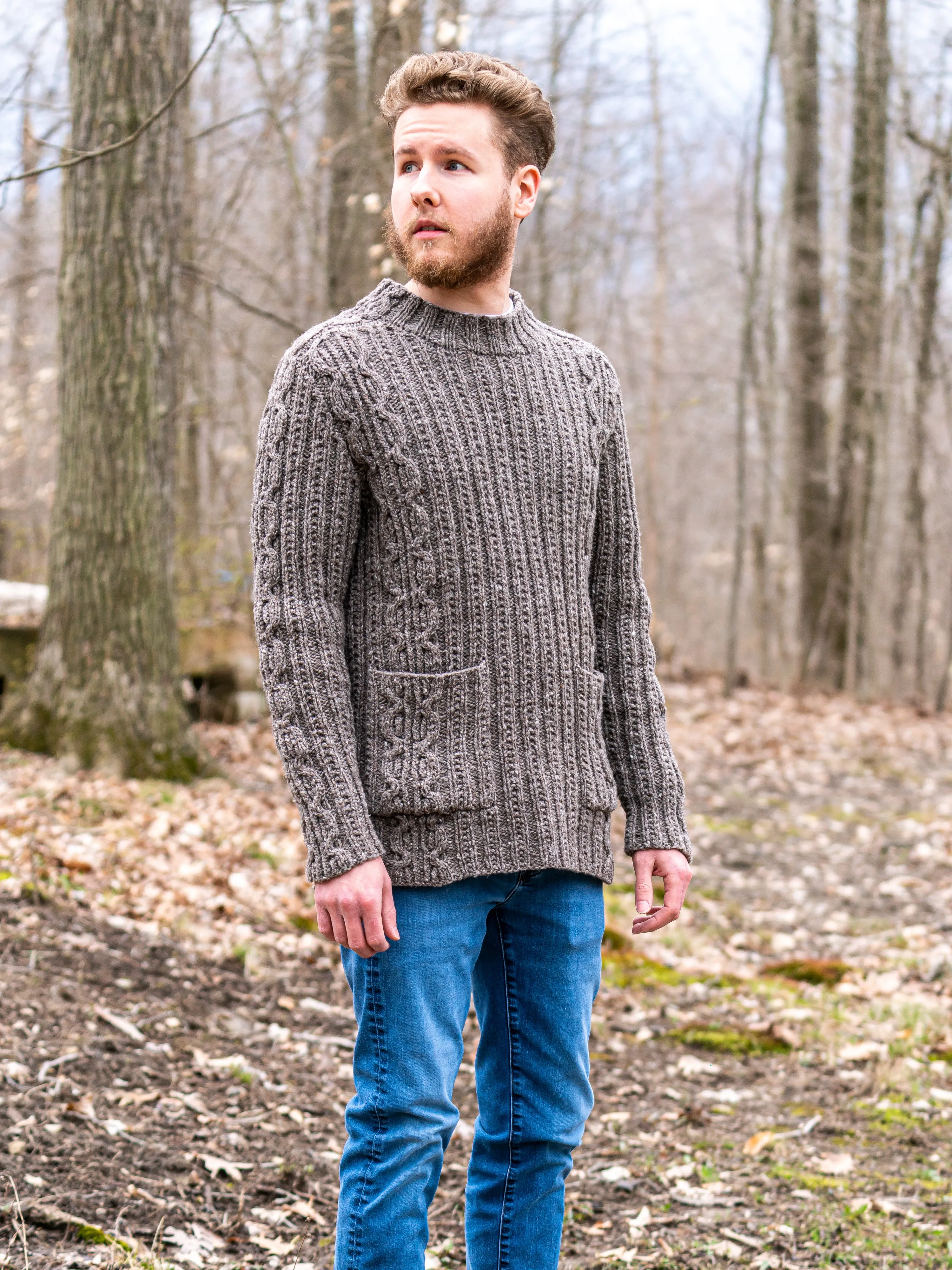 Knotty Pine Cardigan <br/><small>knitting pattern</small>