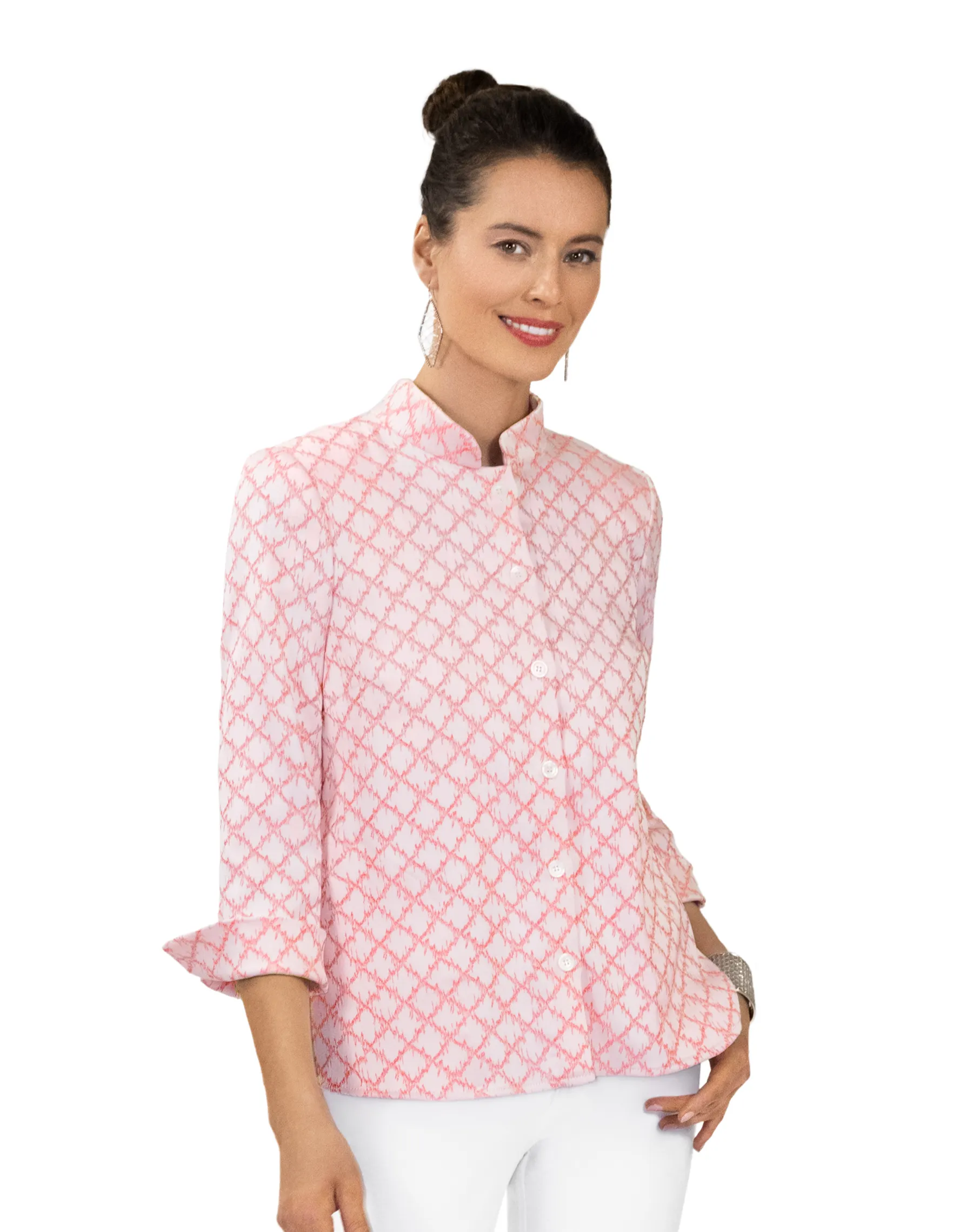 Large Trellis Jacquard Tunic