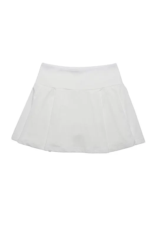 Light fabric tennis skirt