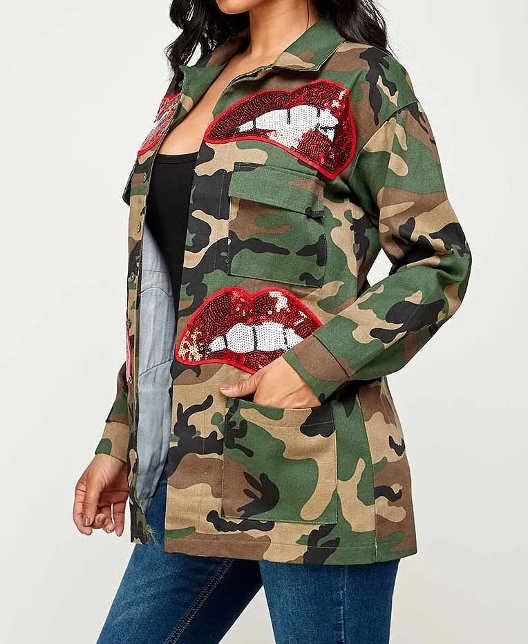 Long Sleeve Camouflage Jacket