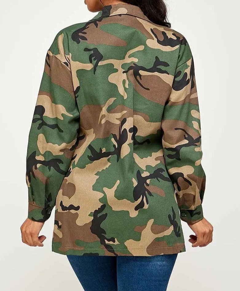 Long Sleeve Camouflage Jacket