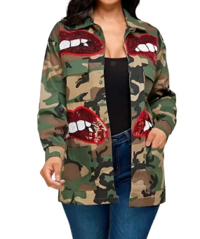 Long Sleeve Camouflage Jacket