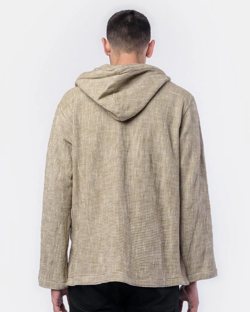 Loose Fit Pullover Parka in Khaki