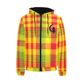 MADRAS PADDED HOODIE JACKET Men's Padded Hooded Jacket