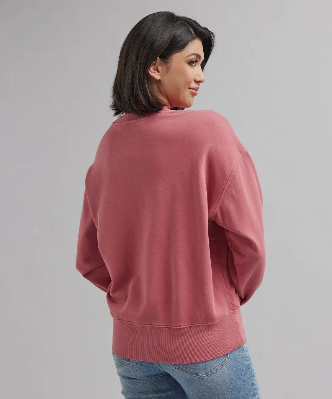 Mauve Crewneck Pullover | Downeast