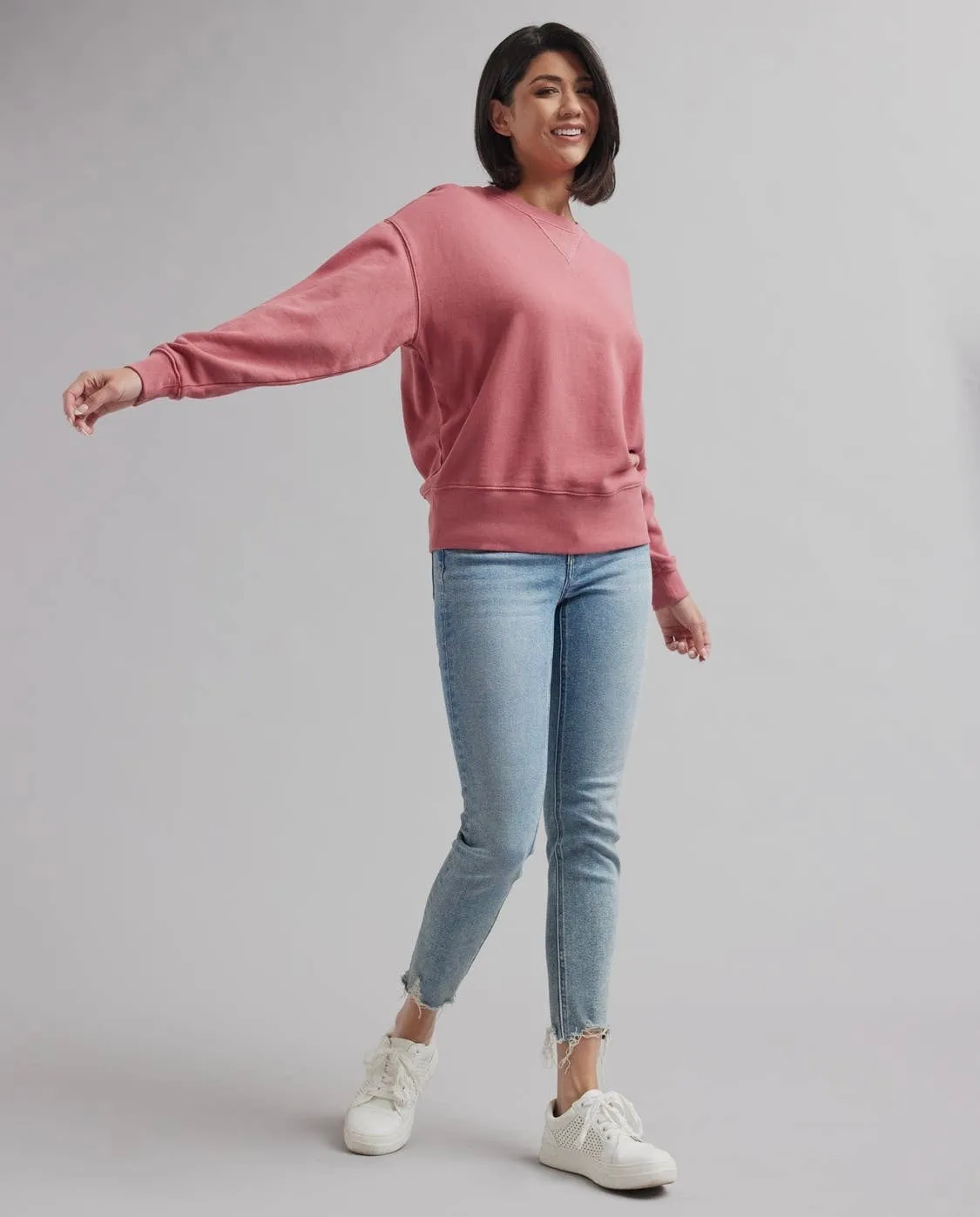 Mauve Crewneck Pullover | Downeast