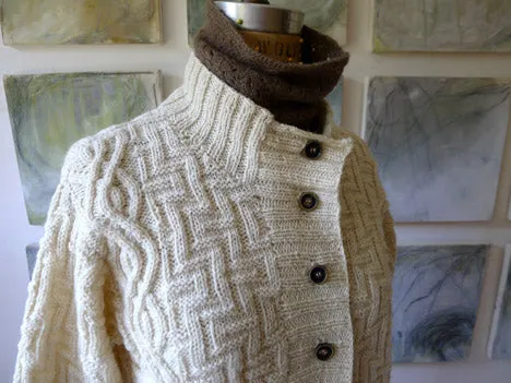 Mayan Puzzle Men's Cardigan <br/><small>knitting pattern</small>