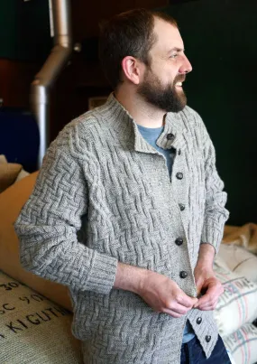 Mayan Puzzle Men's Cardigan <br/><small>knitting pattern</small>