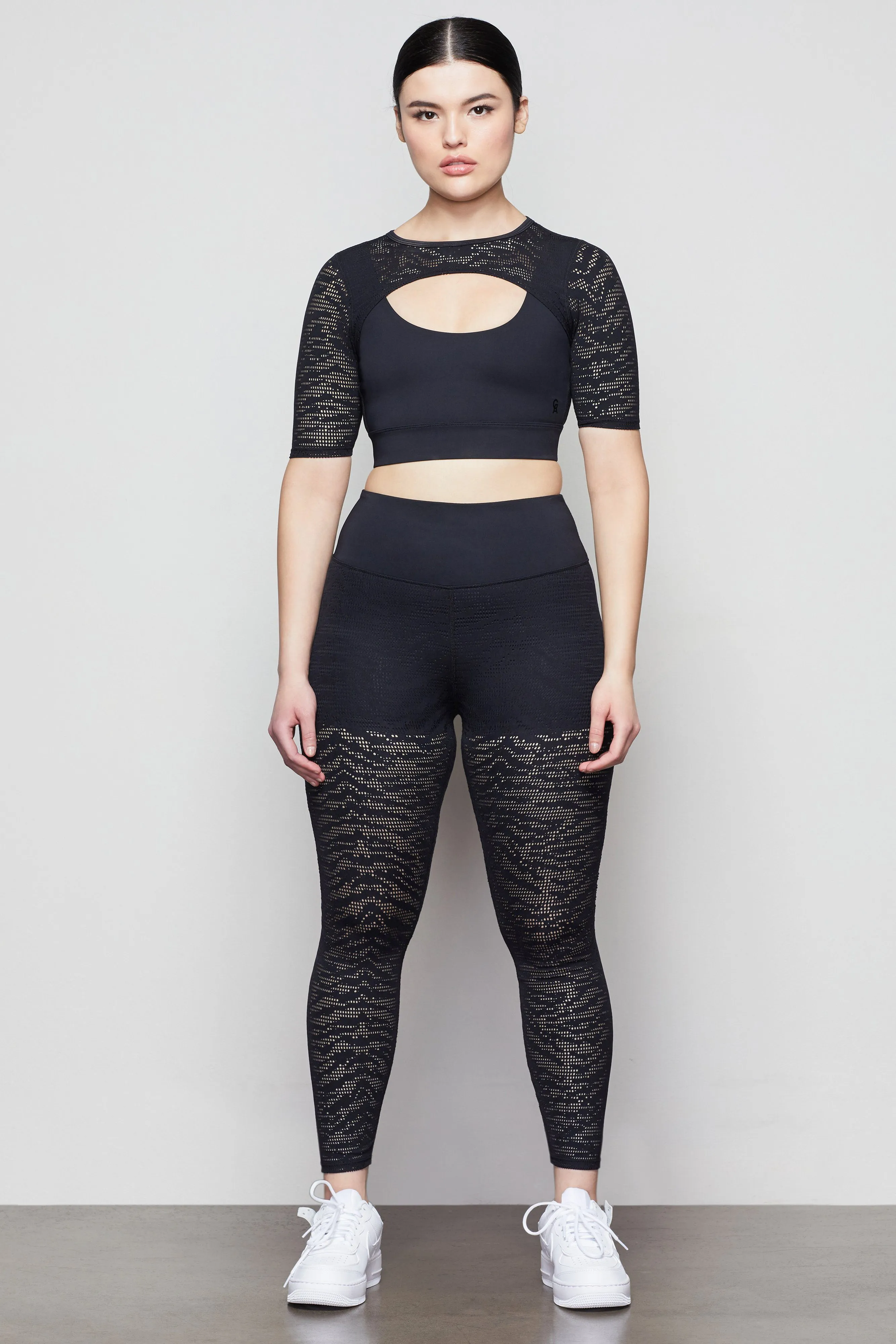 MIDNIGHT MESH LEGGING | BLACK001