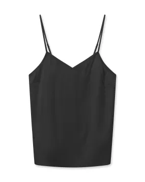 MMDitte Silk Singlet Black