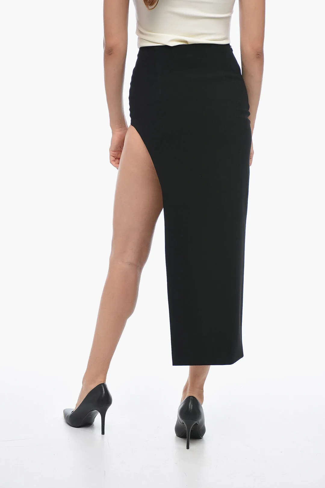 Monot Pencil Skirt with Side Maxi Skirt