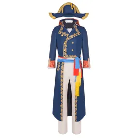 Napoleon Movie Character Blue Coat Cosplay Costume Outfits Halloween Carnival Suit