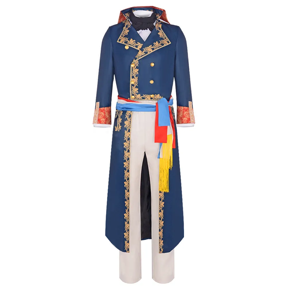 Napoleon Movie Character Blue Coat Cosplay Costume Outfits Halloween Carnival Suit