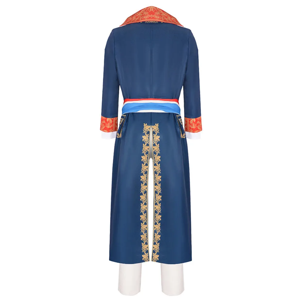 Napoleon Movie Character Blue Coat Cosplay Costume Outfits Halloween Carnival Suit