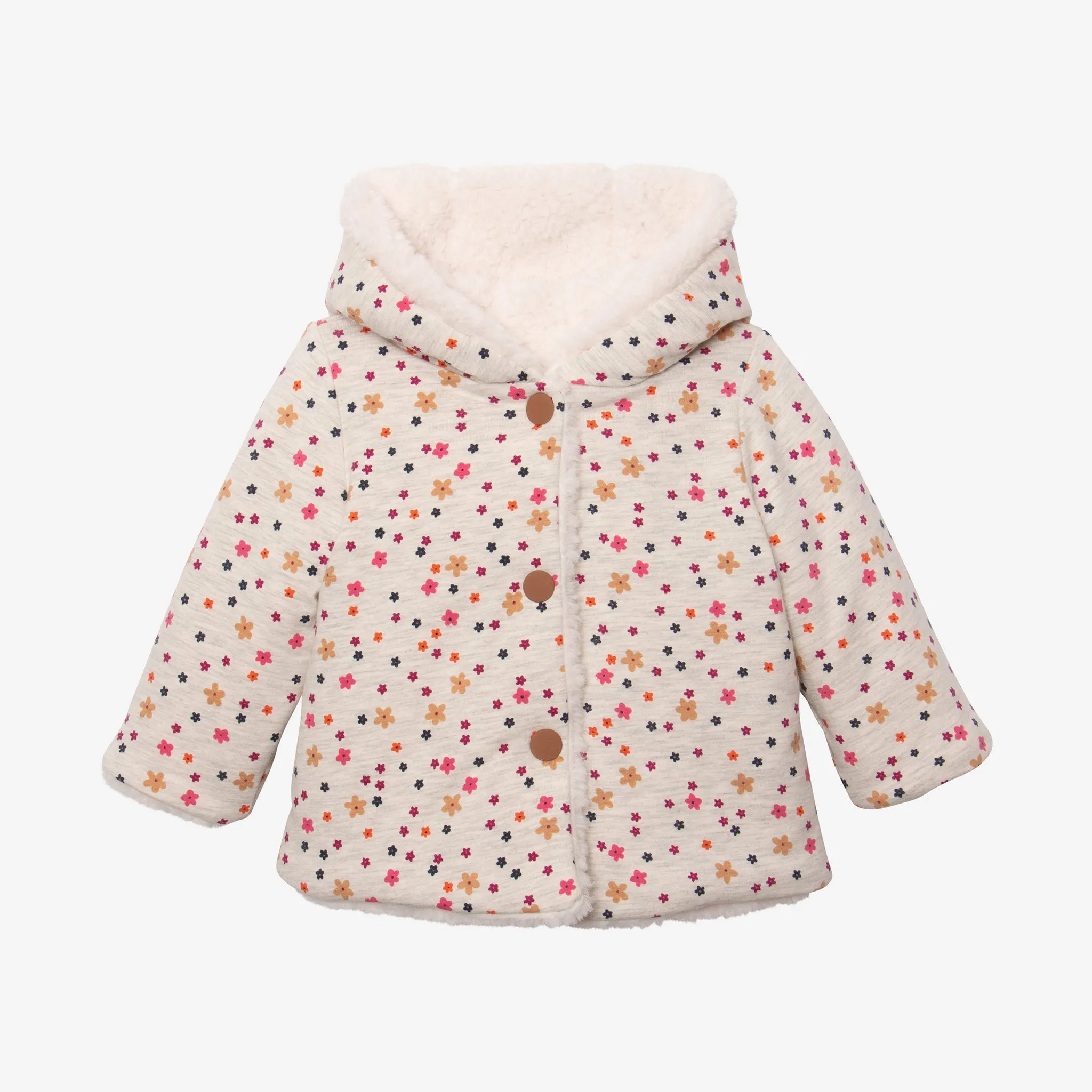 Newborn girls' off white jacket