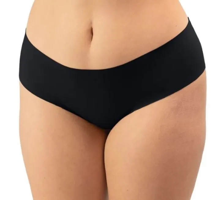 Panty Promise Seamless Mid-Rise Bikini - Black