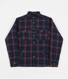 Pass Port Late Quilted Flannel Jacket - Navy