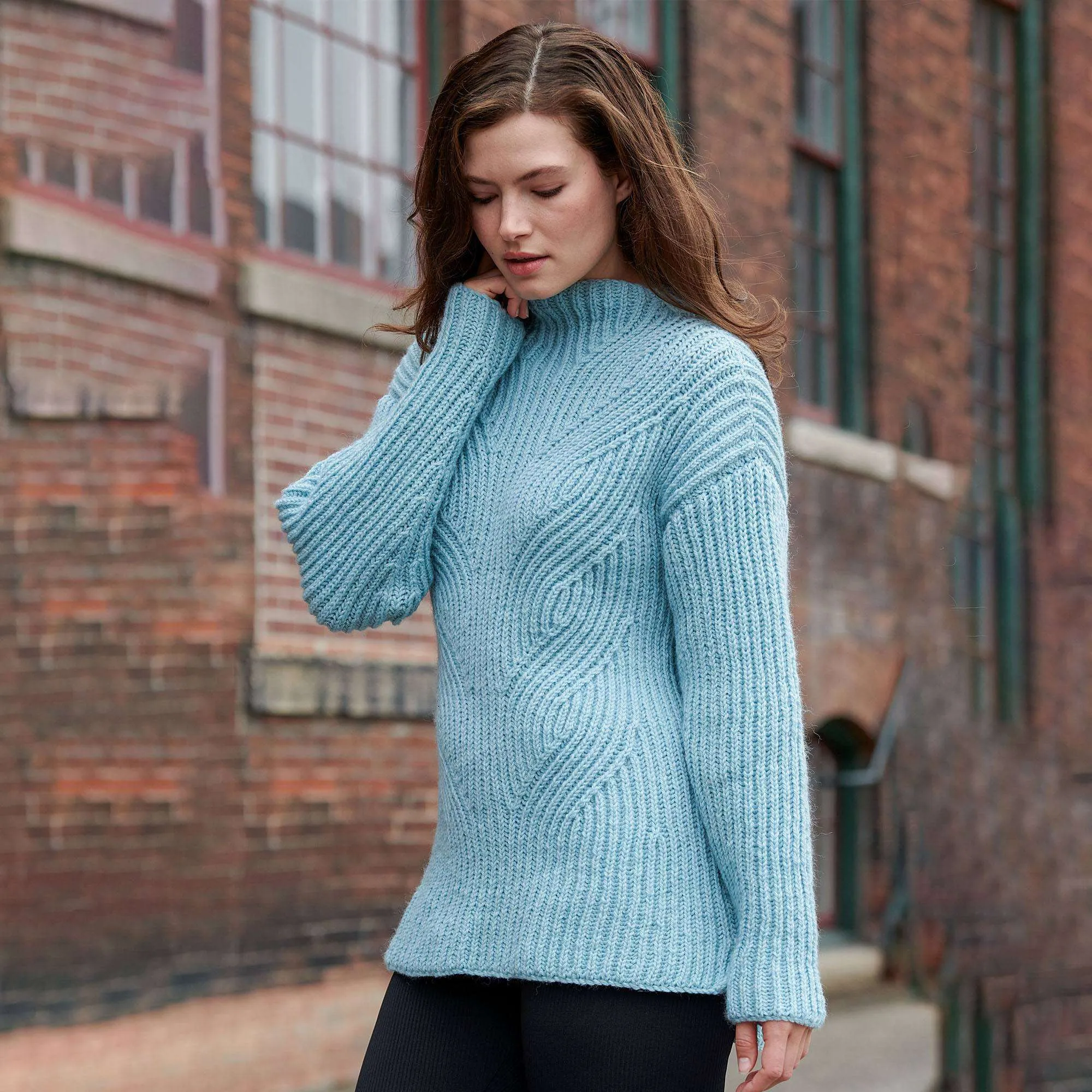 Patons Bayview Brioche Knit Pullover