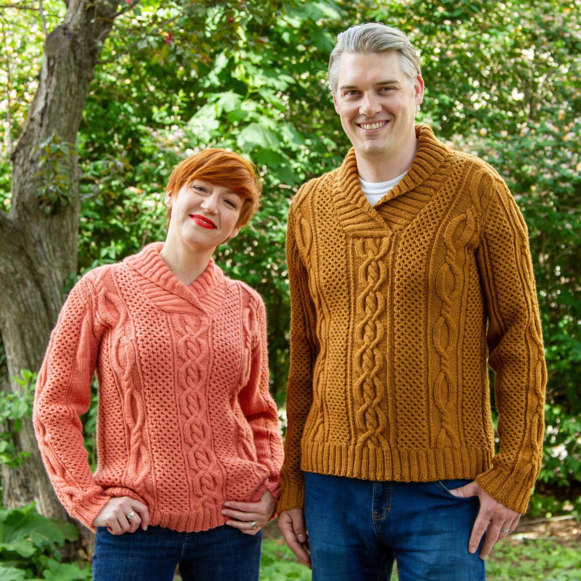 Patons Corktown Knit His And Hers Pullover