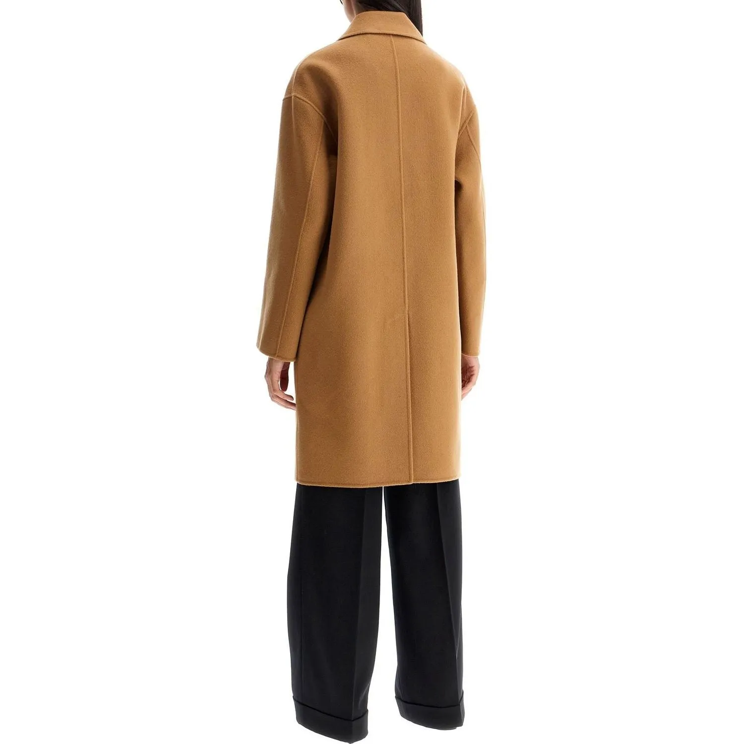 Pinko double wool coat with screwdriver design