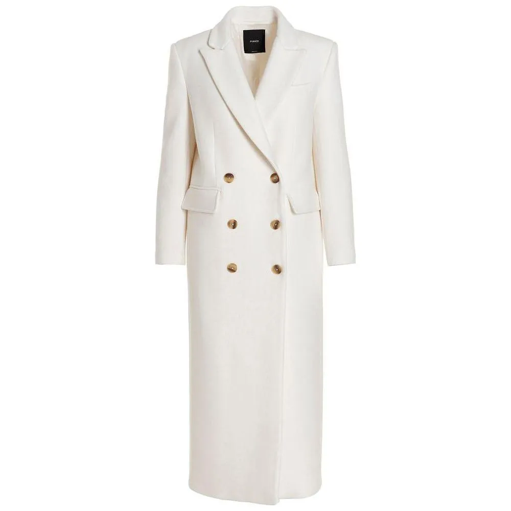 PINKO White Wool Jackets & Coat