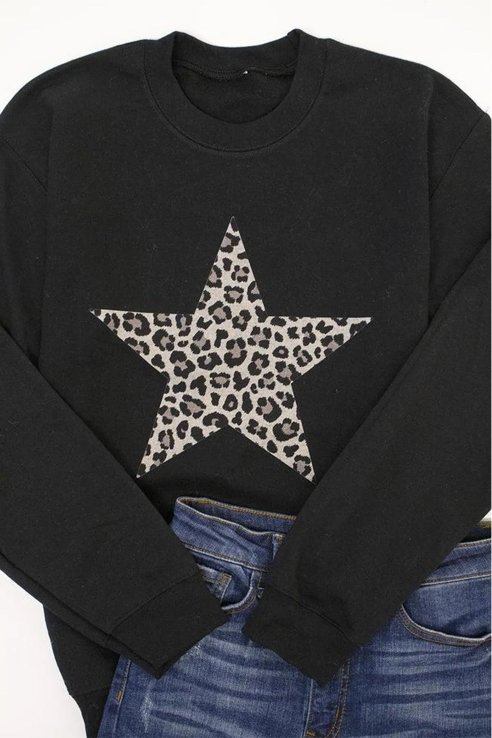 Plain Crew Neck Pullover Sweatshirt