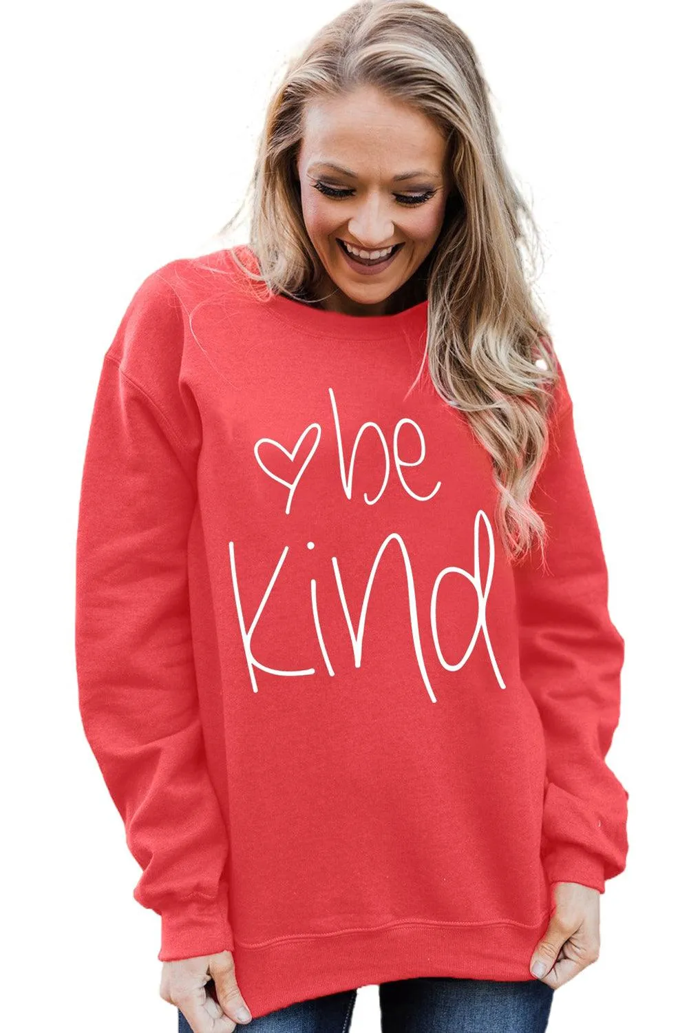 Plain Crew Neck Pullover Sweatshirt