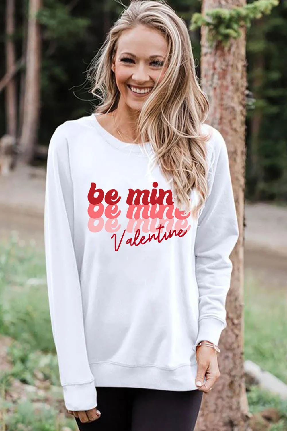 Plain Crew Neck Pullover Sweatshirt