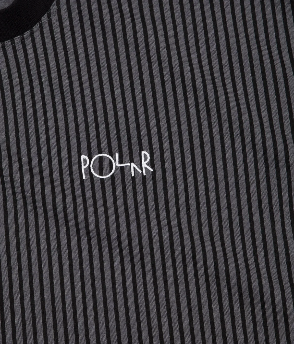 Polar Vertical Stripe T-Shirt - Black