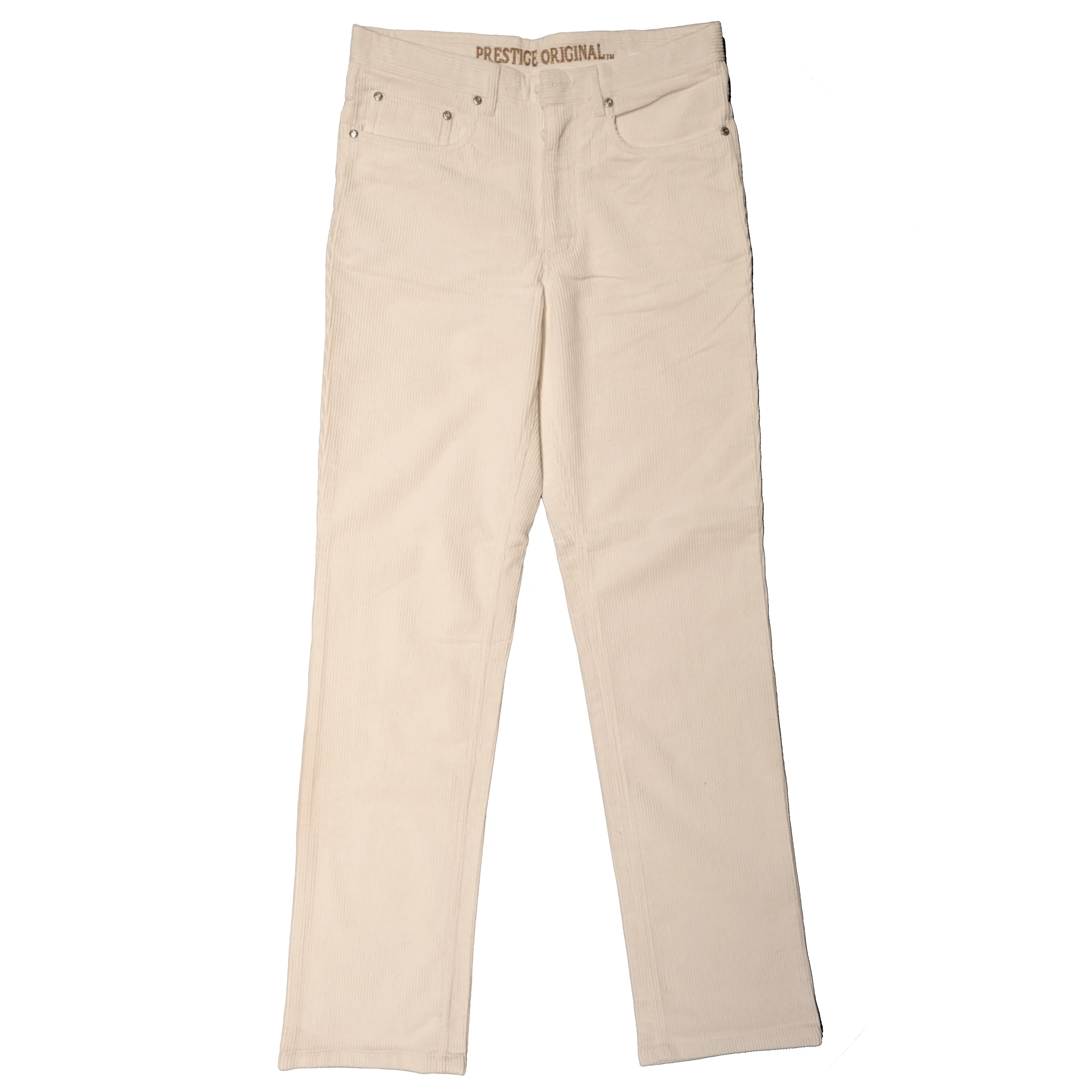 Prestige White Corduroy Pants