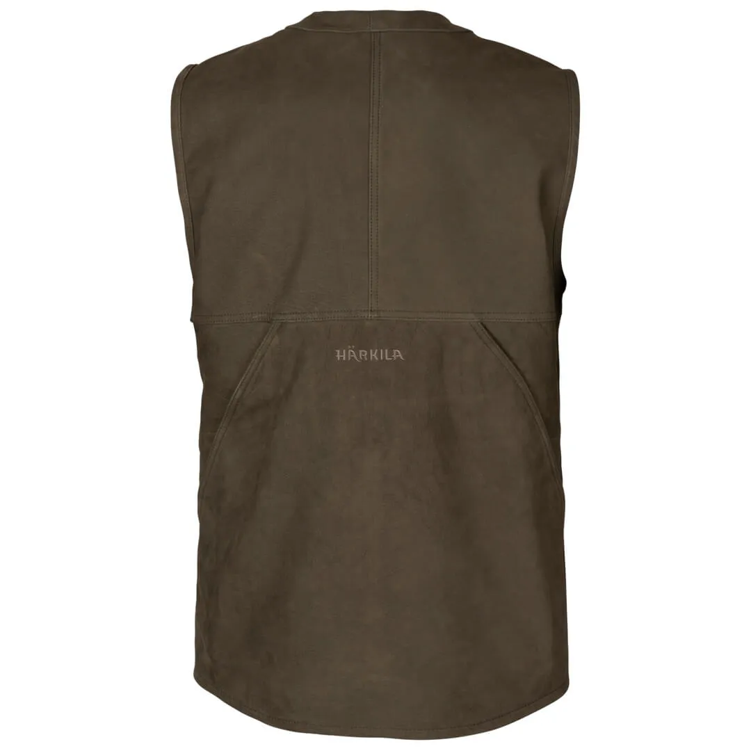 Pro Hunter Leather Waistcoat - Willow Green by Harkila