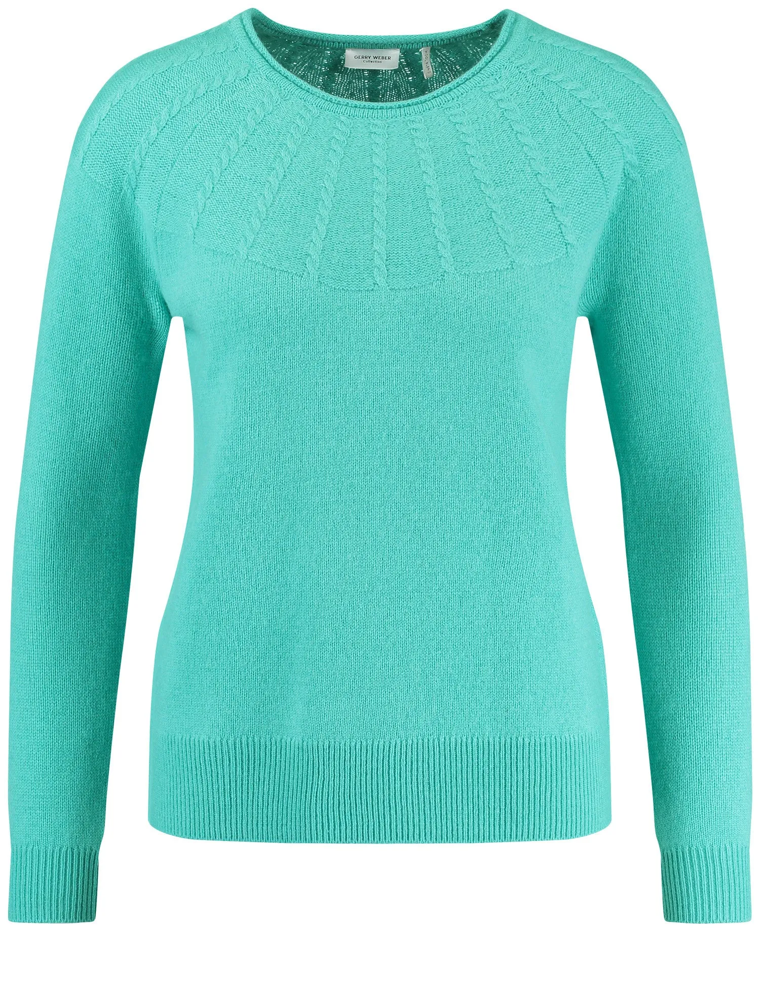 Pullover with a Decorative Knit Pattern