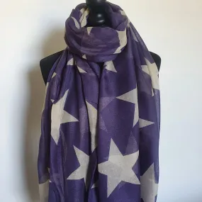 Purple Star Scarf